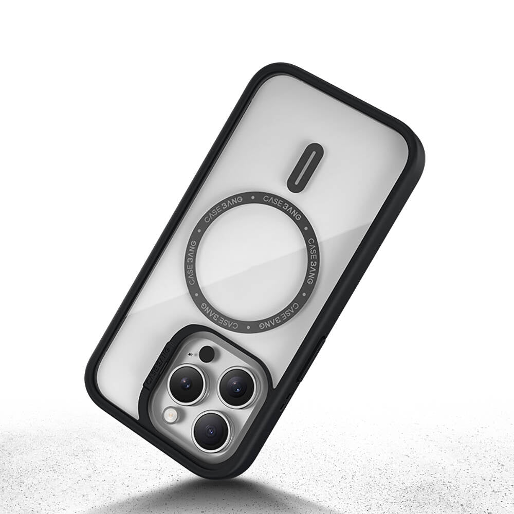 Apple iPhone 14 Pro Kılıf M-safe Şarj Özellikli Casebang Body Frame Kapak