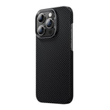 Apple iPhone 14 Pro Kılıf M-safe Şarj Özellikli Karbon Fiber Benks MFM Lisanslı 600D Essential Kevlar Kapak