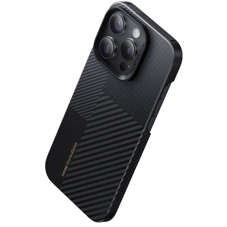Apple iPhone 14 Pro Kılıf M-safe Şarj Özellikli Karbon Fiber Benks Montage ArmorAir Kevlar Kapak