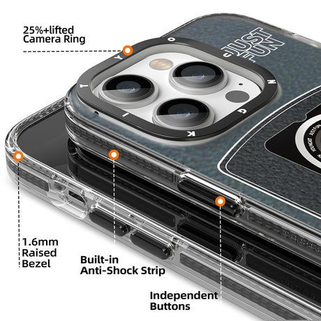 Apple iPhone 14 Pro Kılıf M-safe Şarj Özellikli Lens Figürlü YoungKit Art Film Serisi Kapak