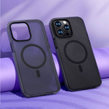 Apple iPhone 14 Pro Kılıf M-safe Şarj Özellikli Mat Arka Yüzey Benks Drop Resistance Kapak