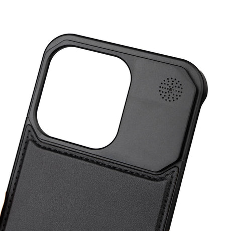 Apple iPhone 14 Pro Kılıf M-safe Şarj Özellikli Mekanizmalı Koku Hazneli Zore Mostar Kapak