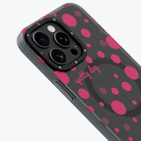 Apple iPhone 14 Pro Kılıf M-safe Şarj Özellikli Polka Dot Desenli Youngkit Spots Serisi Kapak