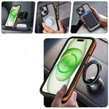 Apple iPhone 14 Pro Kılıf M-safe Şarj Özellikli Renkli Kenar Airbag Şeritli Zore Lamer Kapak