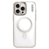Apple iPhone 14 Pro Kılıf M-safe Şarj Özellikli Sararma Önleyici Youngkit Crystal Grid Kapak