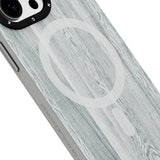 Apple iPhone 14 Pro Kılıf M-safe Şarj Özellikli Sararmaya Dayanıklı Youngkit Wood Forest Serisi Kapak