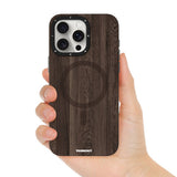 Apple iPhone 14 Pro Kılıf M-safe Şarj Özellikli Sararmaya Dayanıklı Youngkit Wood Forest Serisi Kapak