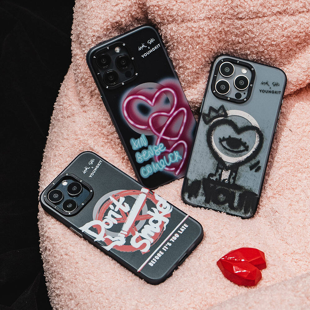 Apple iPhone 14 Pro Kılıf M-safe Şarj Özellikli Shu Tasarımlı Youngkit City Serisi Kapak