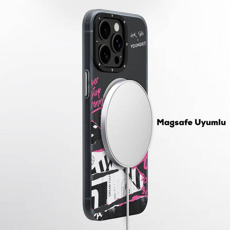 Apple iPhone 14 Pro Kılıf M-safe Şarj Özellikli Shu Tasarımlı Youngkit Dreamland Serisi Kapak