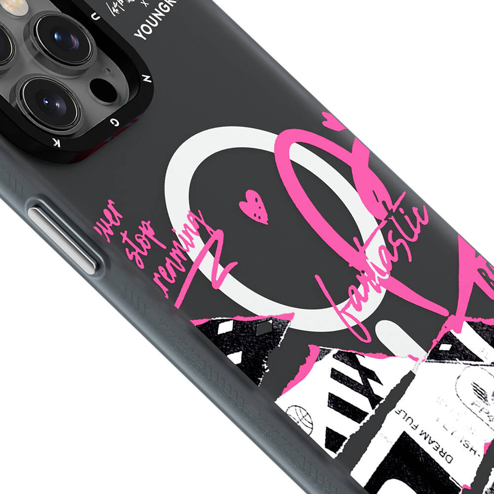 Apple iPhone 14 Pro Kılıf M-safe Şarj Özellikli Shu Tasarımlı Youngkit Dreamland Serisi Kapak