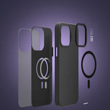 Apple iPhone 14 Pro Kılıf M-safe Şarj Özellikli Standlı YoungKit Hermit Bracket Serisi Kapak