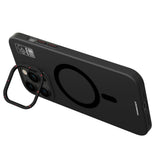 Apple iPhone 14 Pro Kılıf M-safe Şarj Özellikli Standlı YoungKit Hermit Bracket Serisi Kapak