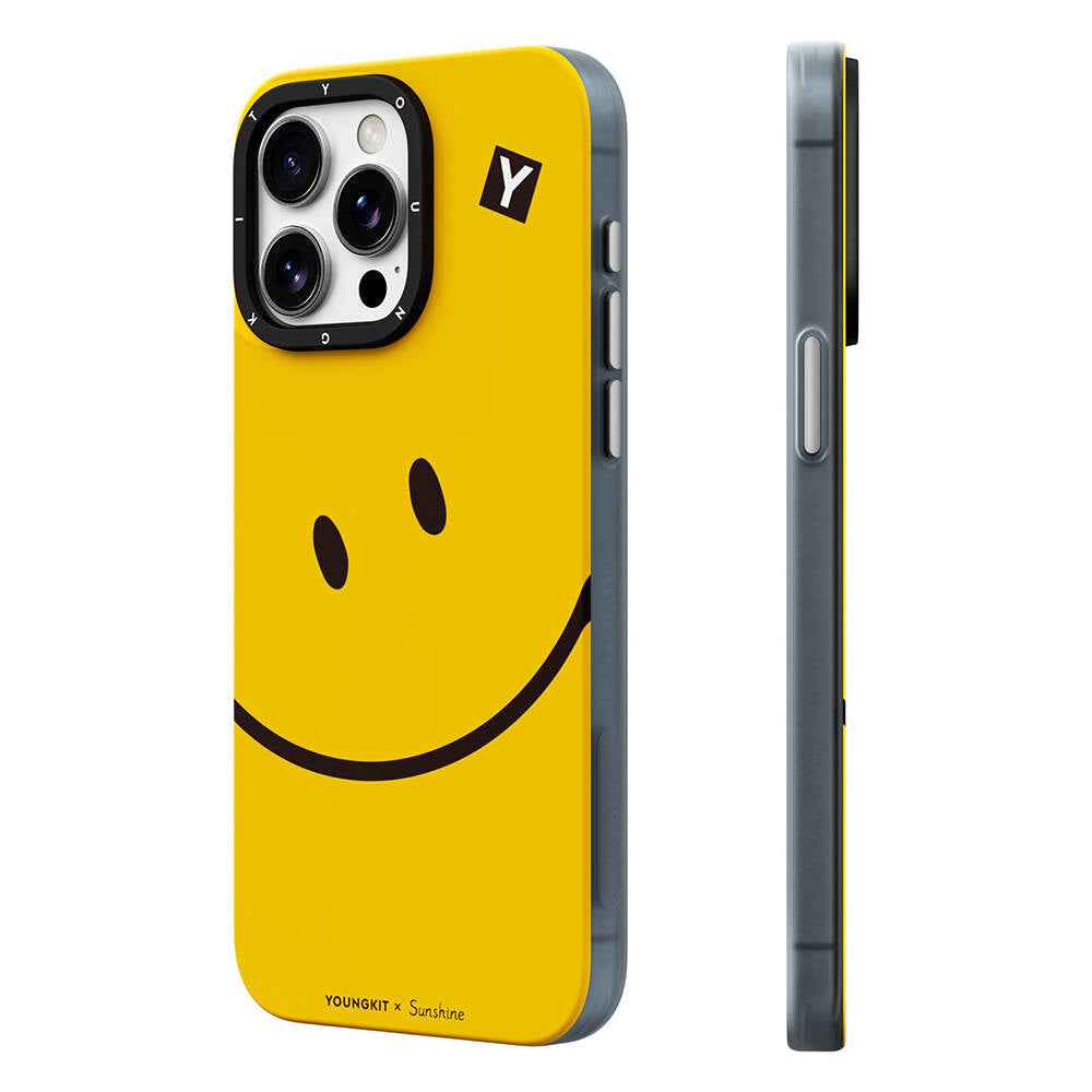 Apple iPhone 14 Pro Kılıf M-safe Şarj Özellikli Sunshine Tasarımlı Youngkit Daily Happy Serisi Kapak