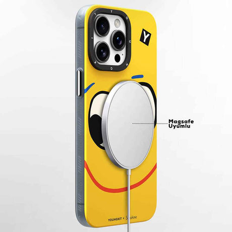 Apple iPhone 14 Pro Kılıf M-safe Şarj Özellikli Sunshine Tasarımlı Youngkit Daily Happy Serisi Kapak