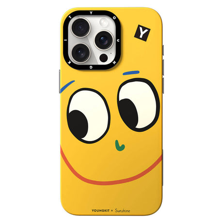 Apple iPhone 14 Pro Kılıf M-safe Şarj Özellikli Sunshine Tasarımlı Youngkit Daily Happy Serisi Kapak