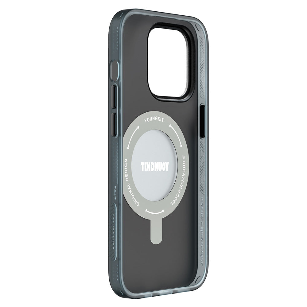 Apple iPhone 14 Pro Kılıf M-safe Şarj Özellikli Youngkit 360° Standlı Technology Serisi Kapak