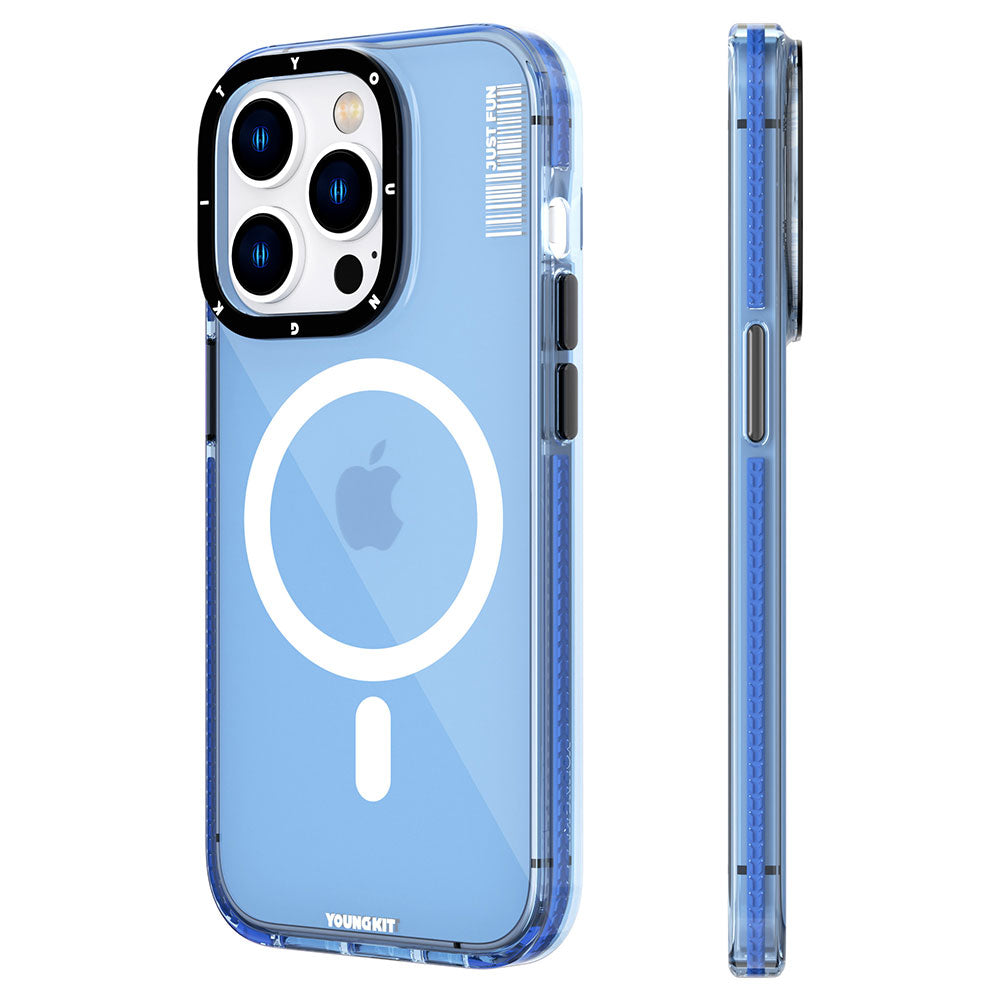Apple iPhone 14 Pro Kılıf M-safe Şarj Özellikli YoungKit Crystal Color Serisi Kapak