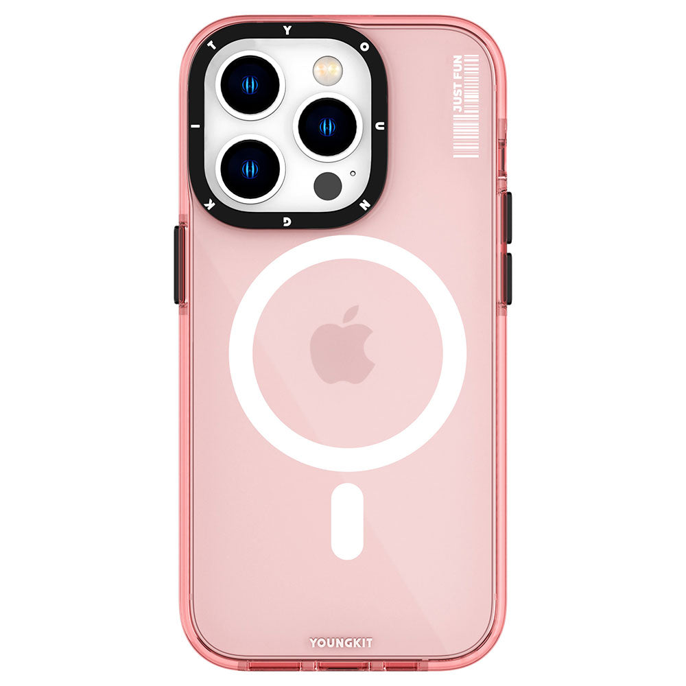Apple iPhone 14 Pro Kılıf M-safe Şarj Özellikli YoungKit Crystal Color Serisi Kapak