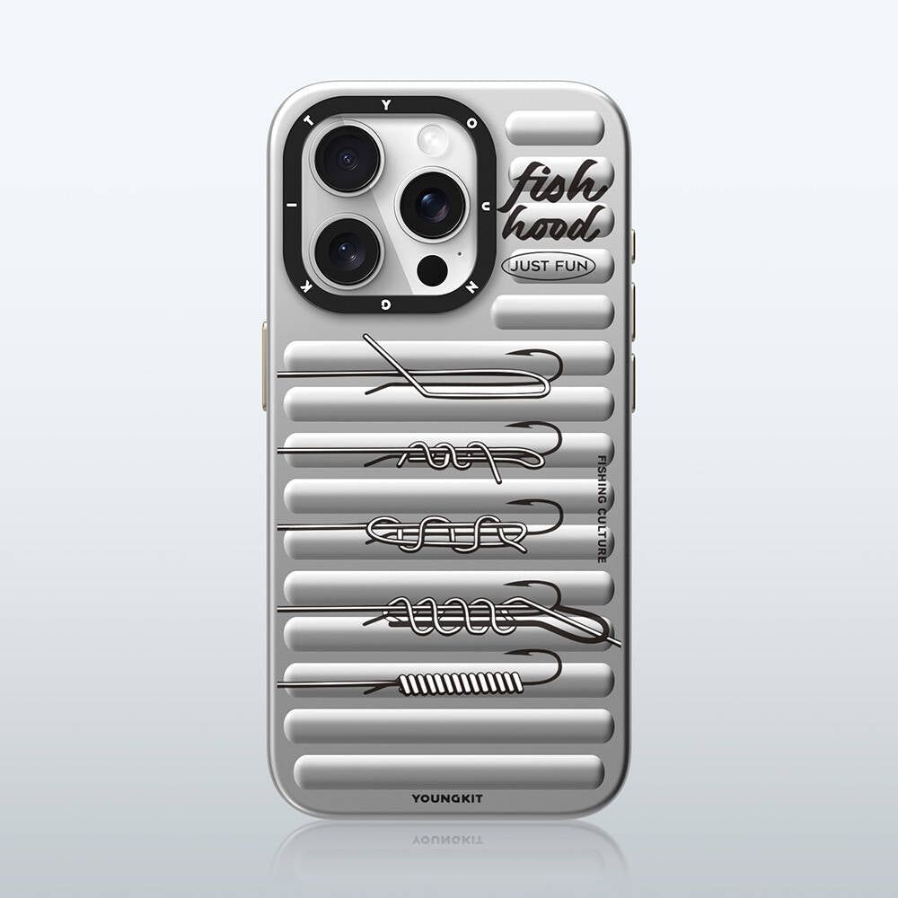 Apple iPhone 14 Pro Kılıf M-safe Şarj Özellikli Youngkit Fishing Serisi Kapak