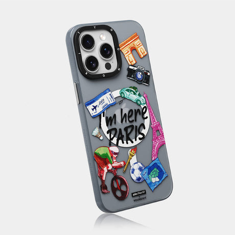 Apple iPhone 14 Pro Kılıf M-safe Şarj Özellikli Youngkit in Paris Serisi Kapak