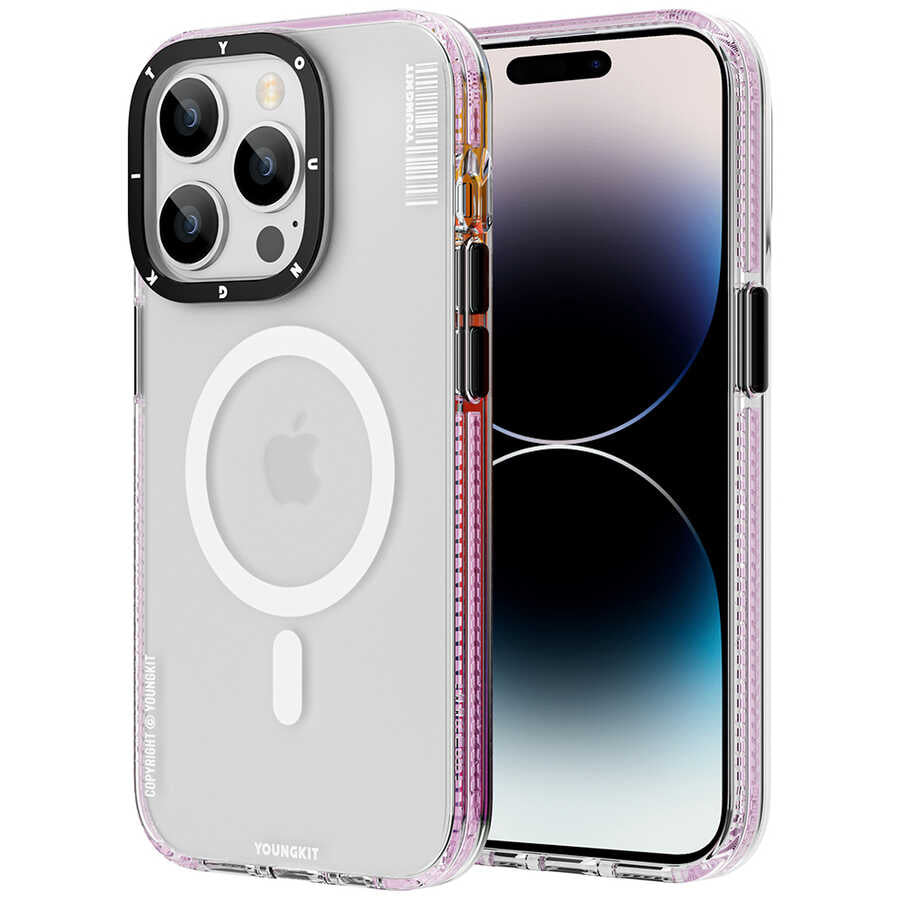 Apple iPhone 14 Pro Kılıf M-safe Şarj Özellikli Youngkit Jane Sand Serisi Kapak