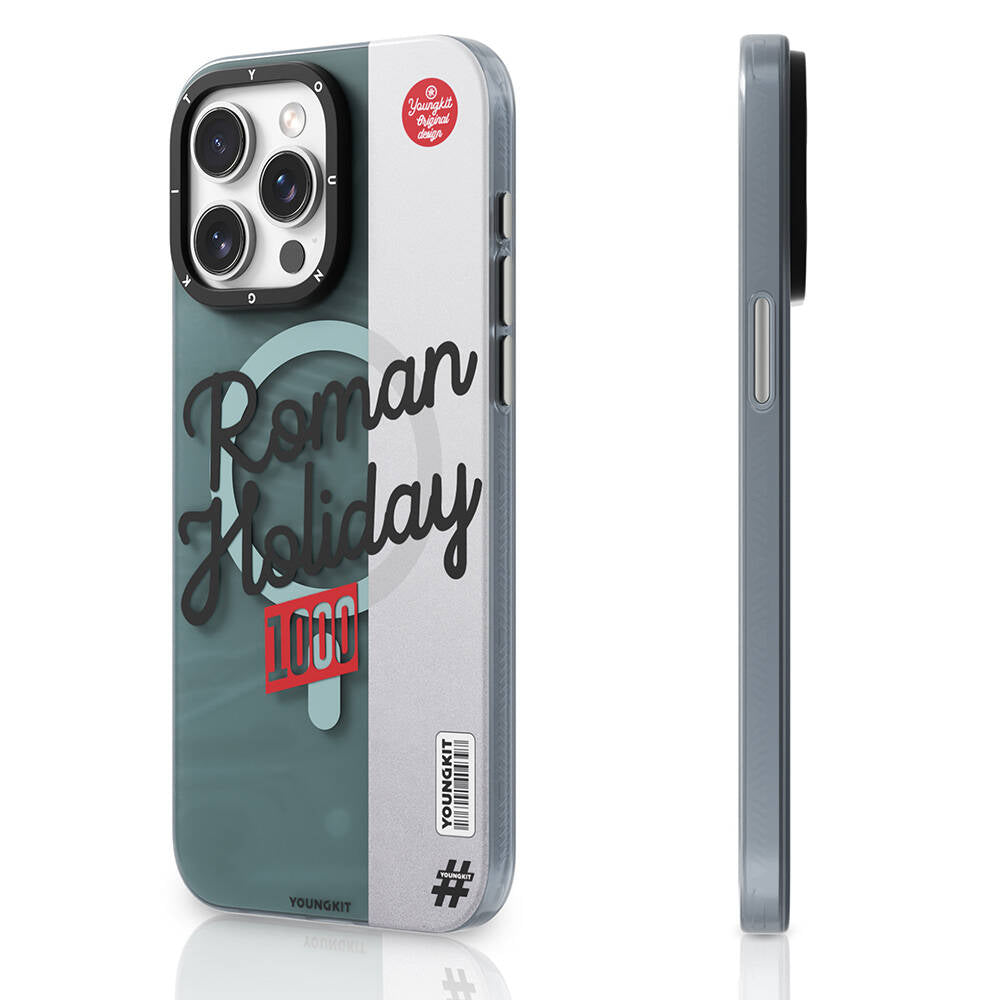 Apple iPhone 14 Pro Kılıf M-safe Şarj Özellikli Youngkit Motorcycle Legend Serisi Kapak