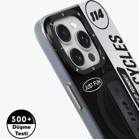 Apple iPhone 14 Pro Kılıf M-safe Şarj Özellikli Youngkit Motorcycle Legend Serisi Kapak