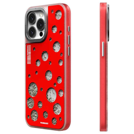 Apple iPhone 14 Pro Kılıf M-safe Şarj Özellikli Youngkit Quicksand Beads Serisi Kapak
