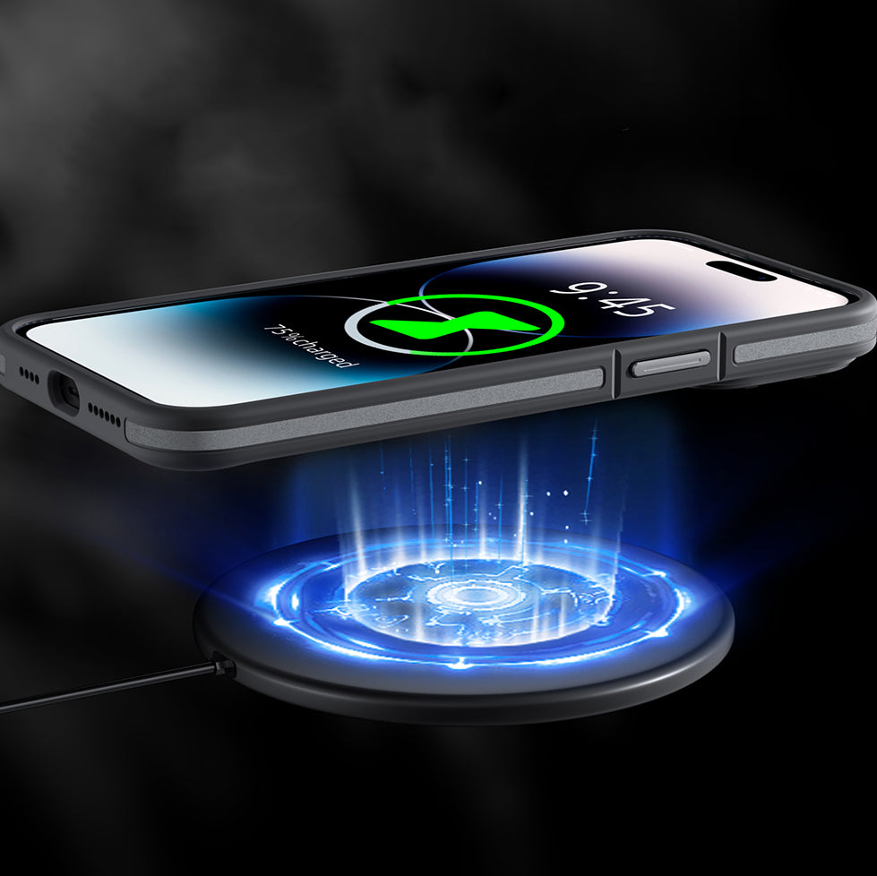 Apple iPhone 14 Pro Kılıf M-safe Şarj Özellikli Youngkit Rock Sand Serisi Kapak