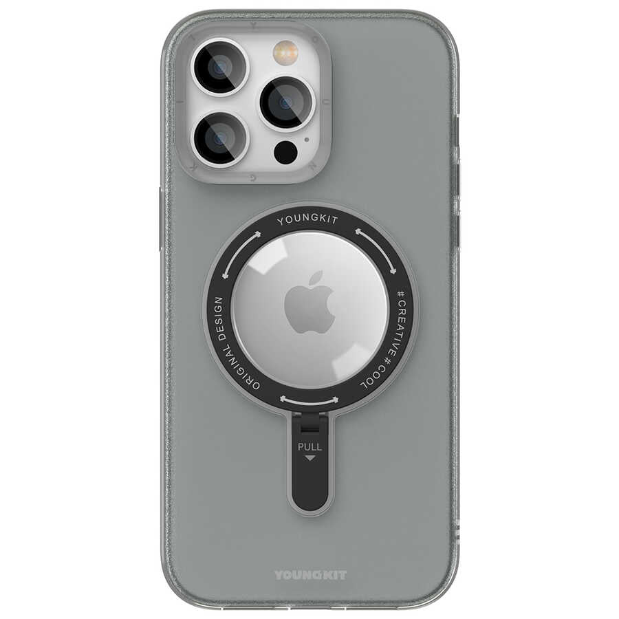 Apple iPhone 14 Pro Kılıf M-safe Şarj Özellikli Youngkit Rock Serisi Kapak