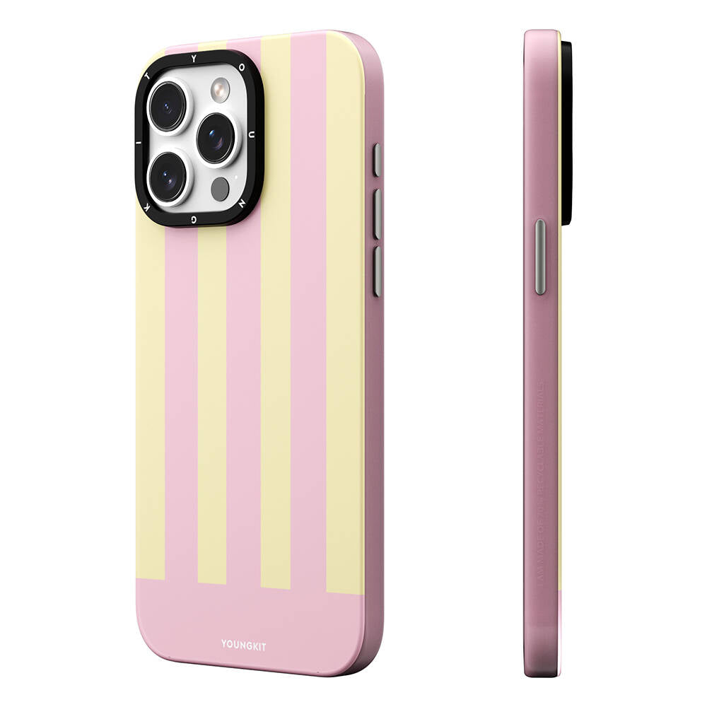 Apple iPhone 14 Pro Kılıf M-safe Şarj Özellikli Youngkit Striped Piano Keys Serisi Kapak