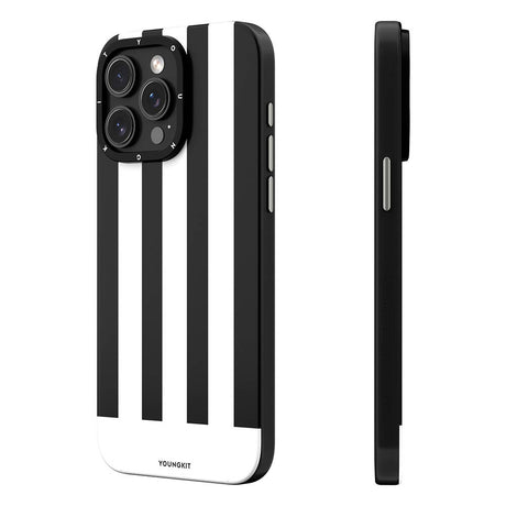 Apple iPhone 14 Pro Kılıf M-safe Şarj Özellikli Youngkit Striped Piano Keys Serisi Kapak