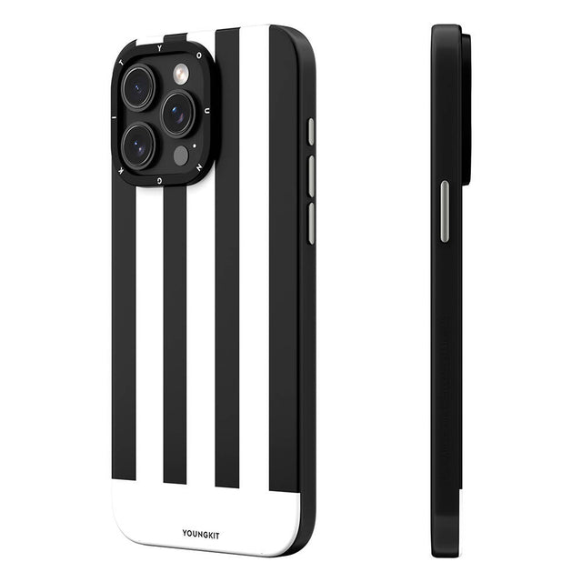 Apple iPhone 14 Pro Kılıf M-safe Şarj Özellikli Youngkit Striped Piano Keys Serisi Kapak