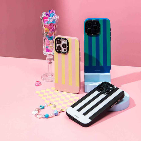 Apple iPhone 14 Pro Kılıf M-safe Şarj Özellikli Youngkit Striped Piano Keys Serisi Kapak