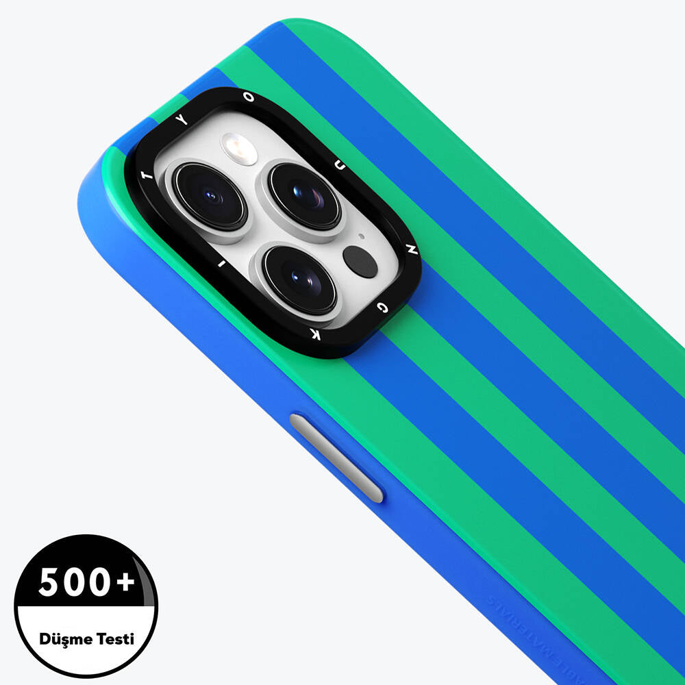 Apple iPhone 14 Pro Kılıf M-safe Şarj Özellikli Youngkit Striped Piano Keys Serisi Kapak