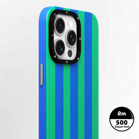 Apple iPhone 14 Pro Kılıf M-safe Şarj Özellikli Youngkit Striped Piano Keys Serisi Kapak