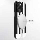 Apple iPhone 14 Pro Kılıf M-safe Şarj Özellikli Youngkit Striped Piano Keys Serisi Kapak