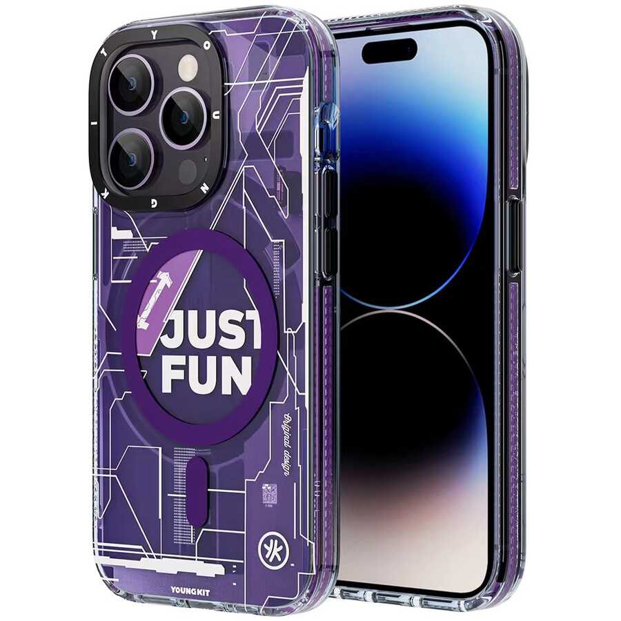 Apple iPhone 14 Pro Kılıf M-safe Şarj Özellikli YoungKit Technology Serisi Kapak