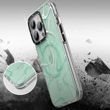 Apple iPhone 14 Pro Kılıf M-safe Şarj Özellikli Youngkit Water-Ink Serisi Kapak