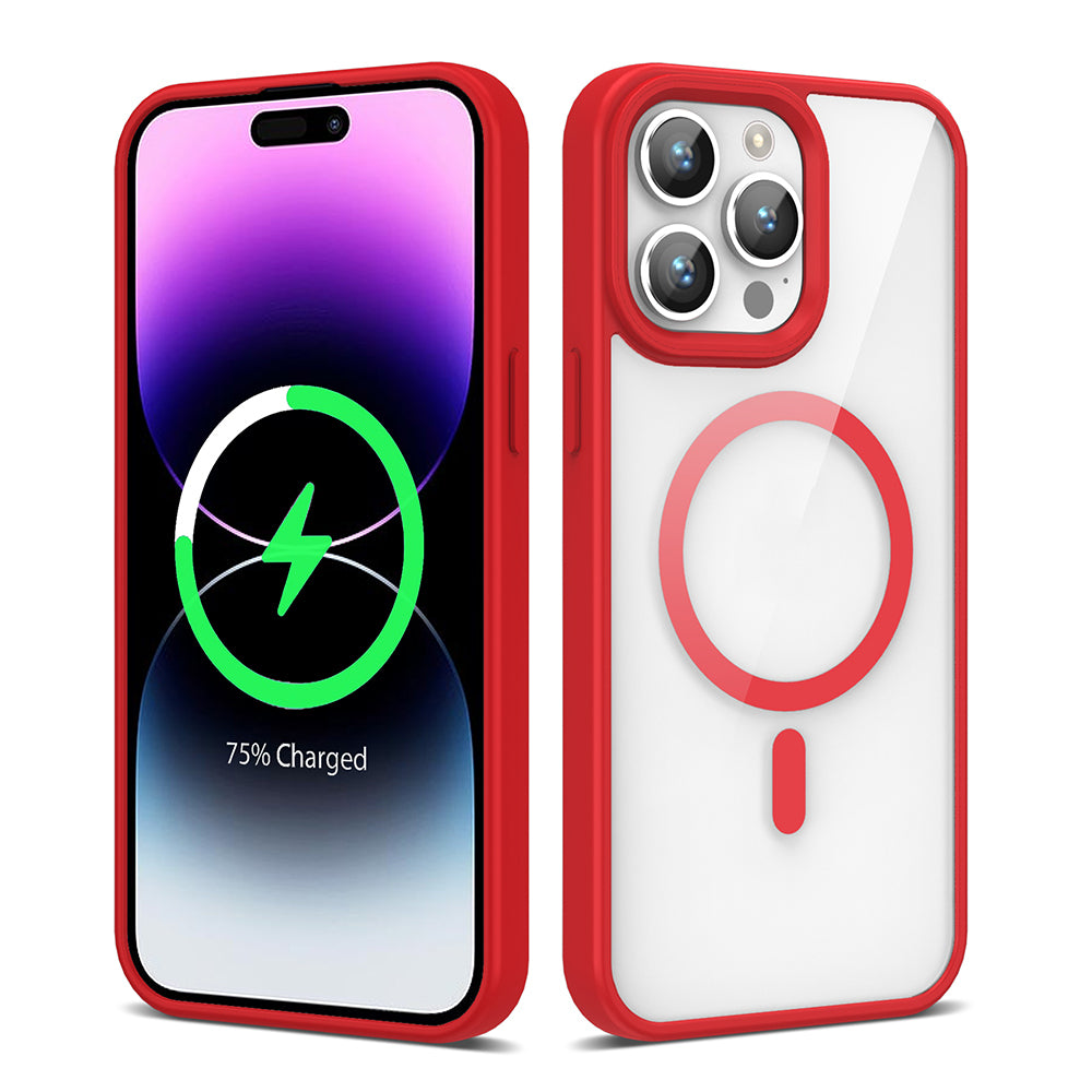Apple iPhone 14 Pro Kılıf M-safe Wireless Şarj Özellikli Silikon Zore Ege Kapak