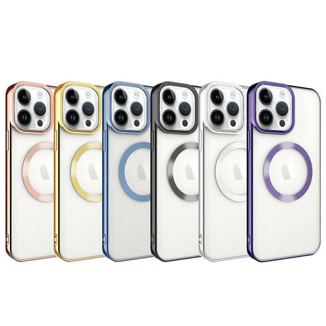 Apple iPhone 14 Pro Kılıf M-safe Wireless Şarj Özellikli Zore Setro Silikon