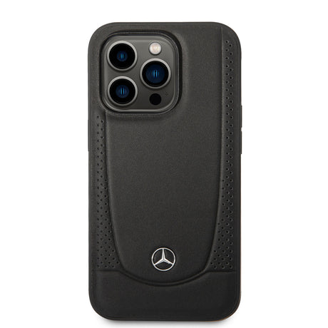 Apple iPhone 14 Pro Kılıf Mercedes Benz M-safe Şarj Özellikli Urban Deri Kapak