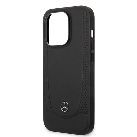 Apple iPhone 14 Pro Kılıf Mercedes Benz M-safe Şarj Özellikli Urban Deri Kapak