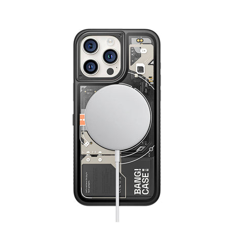 Apple iPhone 14 Pro Kılıf Özelleştirilebilir 3 Fonksiyonlu Bluetooth Bağlantılı Bitmo Lab Bangcase Akıllı M-safe Kapak