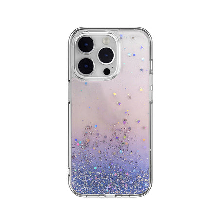 Apple iPhone 14 Pro Kılıf Parlayan Simli Şeffaf Lisanslı Switcheasy Starfield Kapak
