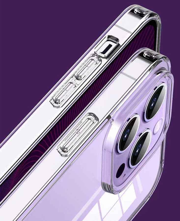 Apple iPhone 14 Pro Kılıf Şeffaf Airbag Tasarımlı Wiwu ZCC-108 Concise Serisi Kapak