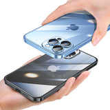 Apple iPhone 14 Pro Kılıf Sert PC Renkli Çerçeveli Zore Riksos Kapak