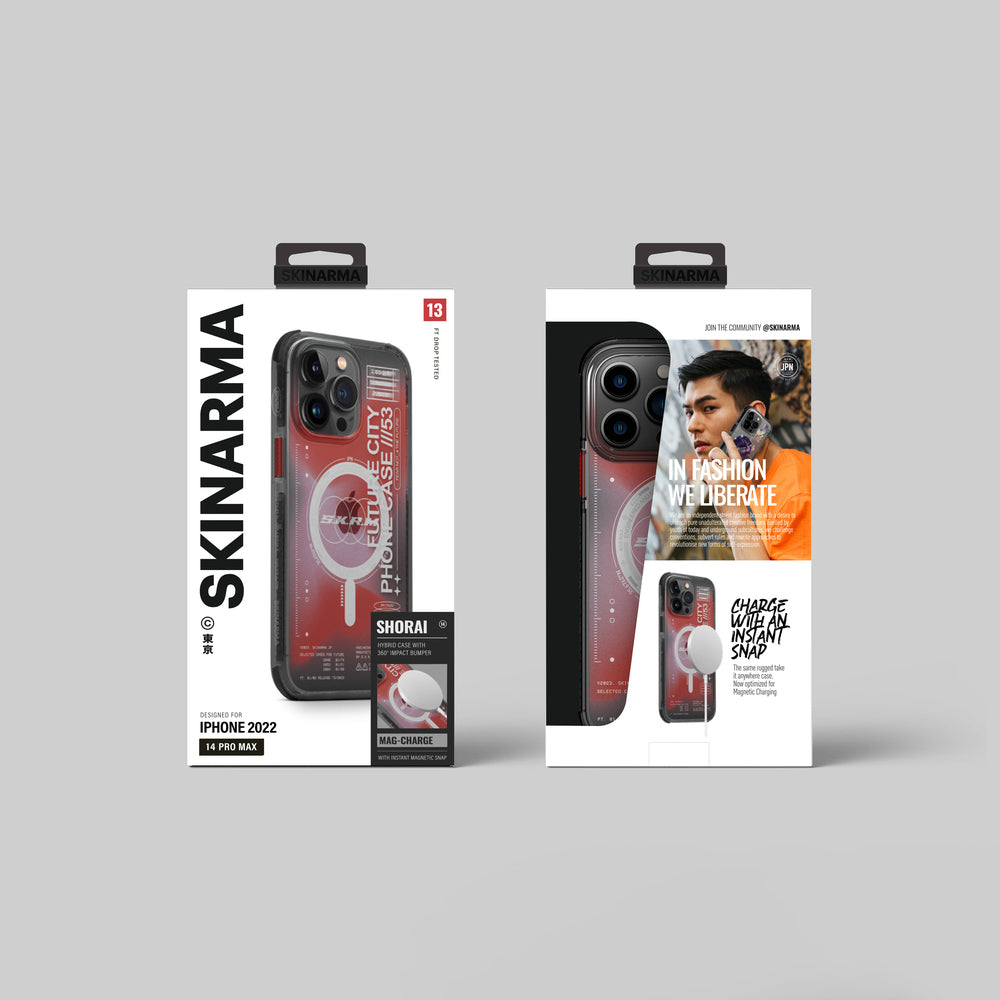 Apple iPhone 14 Pro Kılıf SkinArma Şeffaf Airbag Tasarımlı M-safe Şarj Özellikli Shorai Kapak