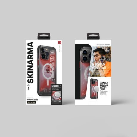 Apple iPhone 14 Pro Kılıf SkinArma Şeffaf Airbag Tasarımlı M-safe Şarj Özellikli Shorai Kapak