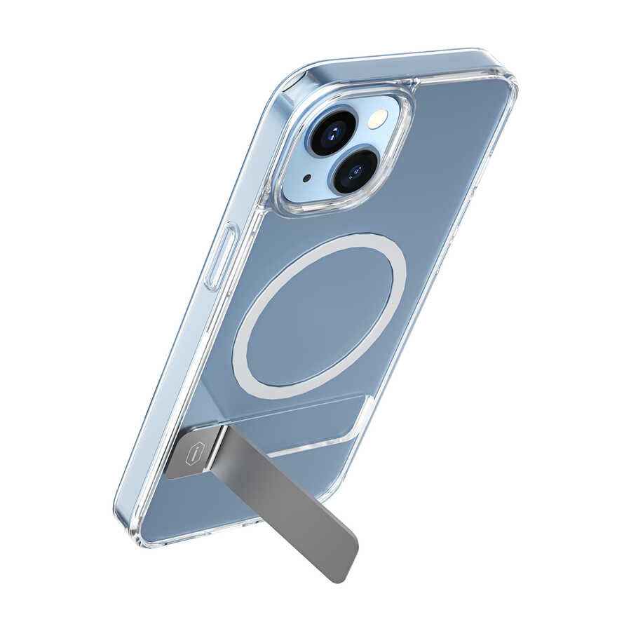 Apple iPhone 14 Pro Kılıf Standlı M-safe Wireless Şarj Özellikli Wiwu Aurora Serisi Kapak